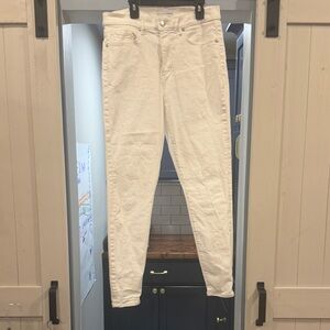LOFT Women's Off-White Skinny Jeans